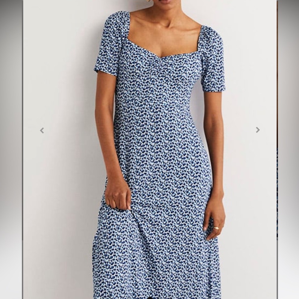 BODEN Sweetheart Jersey Midi Dress